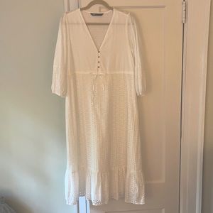 Zara Openwork Embroidered Dress